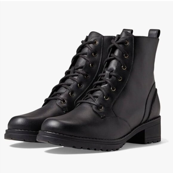 COLE HAAN / Camea WP / Grand Pro Rally / Waterproof / Combat Boot US / Black Lac - Picture 5 of 10